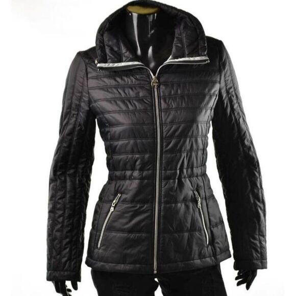 Guess Black Quilted Jacket - Picture 1 of 14